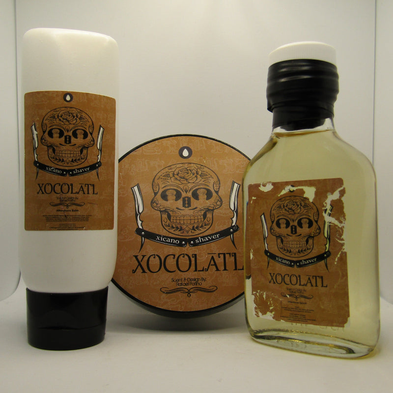 Xocolatl Shaving Soap, Splash, and Balm - by Chicago Grooming Co. (Pre-Owned) Soap and Aftershave Bundle Murphy & McNeil Pre-Owned Shaving 
