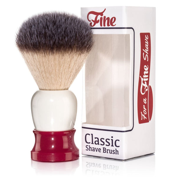 Classic Shaving Brush (Red/White) - by Fine Accoutrements Shaving Brush Murphy and McNeil Store 