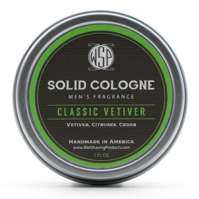 Classic Vetiver Solid Cologne - by Wet Shaving Products Colognes and Perfume Murphy and McNeil Store 