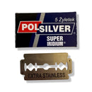 Polsilver Double Edge Razor Blades Super Iridium (Late Production - 5 Blades) Razor Blades Murphy and McNeil Store 