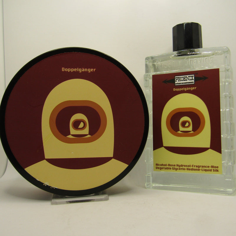 Doppelganger Red Oxblood (CK-6) Shaving Soap and Splash - by Phoenix Artisan Accoutrements (Pre-Owned) Soap and Aftershave Bundle Murphy & McNeil Pre-Owned Shaving 