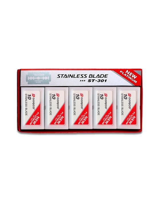 Dorco ST-301 Stainless Double-Edge Razor Blades (100 Count) Razor Blades Murphy and McNeil Store 