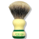 Green Striped Finest Badger Shaving Brush (24mm) - by Stirling Soap Co (Pre-Owned) Shaving Brush Murphy & McNeil Pre-Owned Shaving 