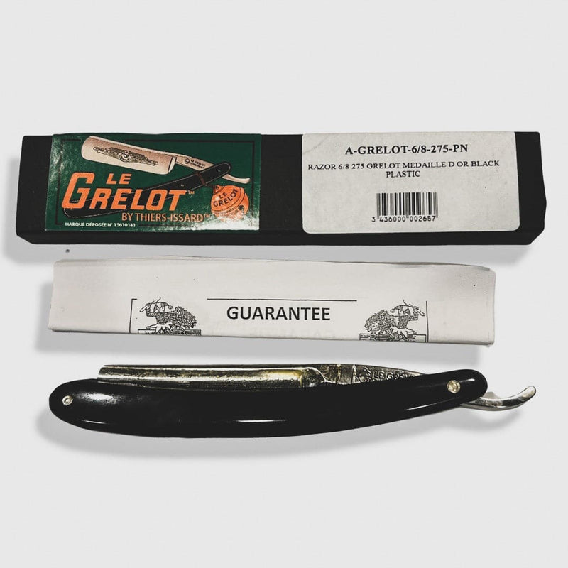 Le Grelot 6/8 Straight Razor with Black Acrylic Scales - by Thiers-Issard (Pre-Owned) Straight Razor Murphy & McNeil Pre-Owned Shaving 