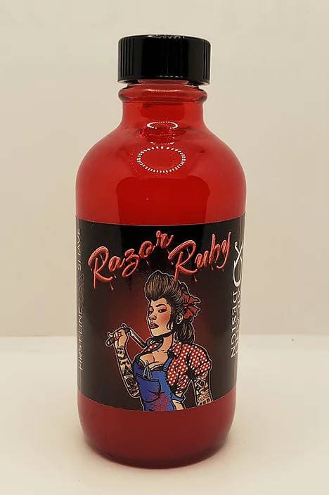 Razor Ruby Aftershave Splash - by First Line Shave Aftershave First Line Shave 