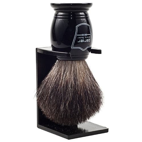 Ebony Handle Black Badger Shaving Brush and Stand (BKBB) - by Parker Shaving Brush Murphy and McNeil Store 