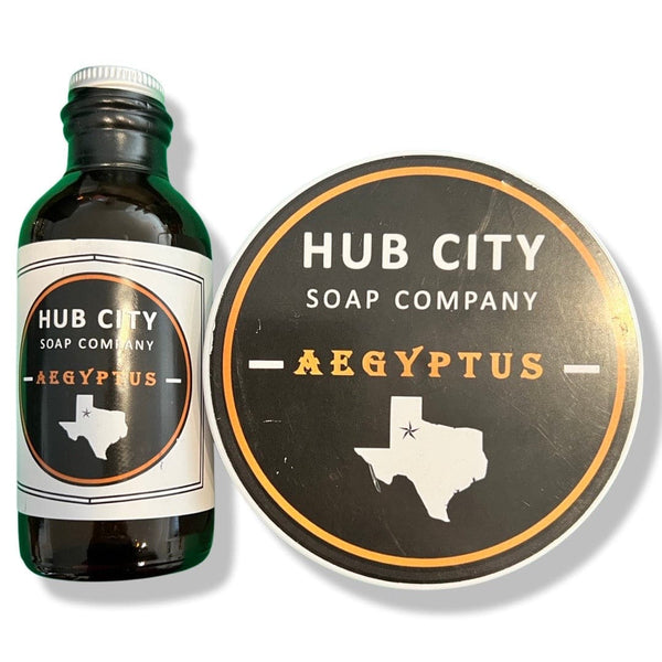 Aegyptus Shaving Soap and Aftershave Splash - by Hub City Soap Company (Pre-Owned) Shaving Soap Murphy & McNeil Pre-Owned Shaving 