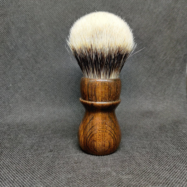 Fumed Oak Shaving Brush with 26mm Bulb Knot - by TonmiKo Shaving Brush Murphy and McNeil Store 