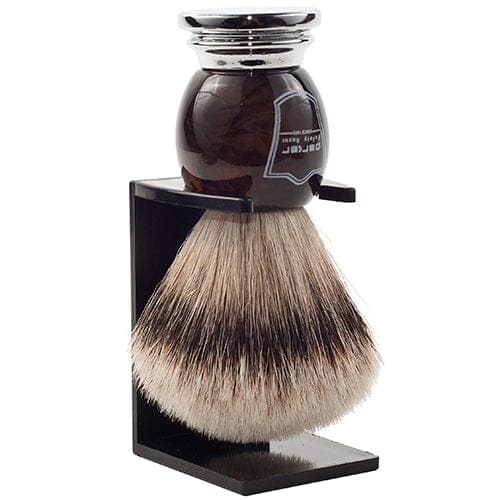 Silvertip Badger Shaving Brush and Stand (HHST) - by Parker (Pre-Owned) Shaving Brush Murphy & McNeil Pre-Owned Shaving 