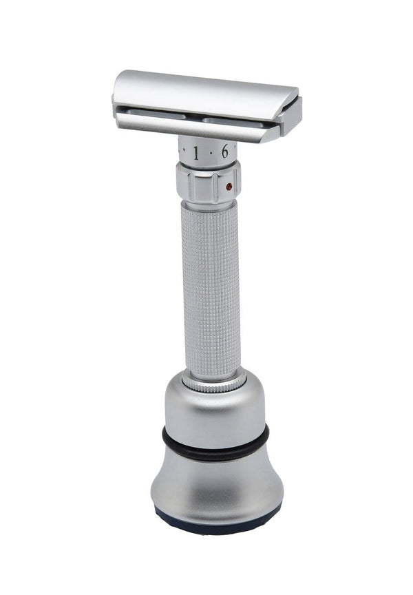 Flexi Adjustable Safety Razor with Stand (Version 10, Matte) - by Pearl Shaving Safety Razor Murphy and McNeil Store 