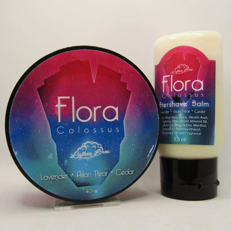 Flora Colossus Shaving Soap and Balm - by Lather Bros (Pre-Owned) Soap and Aftershave Bundle Murphy & McNeil Pre-Owned Shaving 