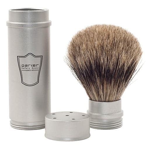 Full Size Travel Pure Badger Brush (TRAVPB) - by Parker Shaving Brush Murphy and McNeil Store 