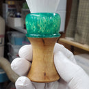 Hybrid Shaving Brush, Traditional Wet Shave, Care Package for Him Shaving Brush KnotsAndFibers 