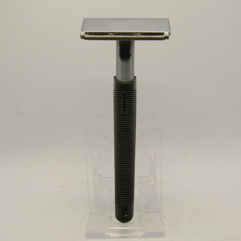 GEM Contour Push-Button Safety Razor (Gray) - by GEM (Pre-Owned) Safety Razor Murphy & McNeil Pre-Owned Shaving 