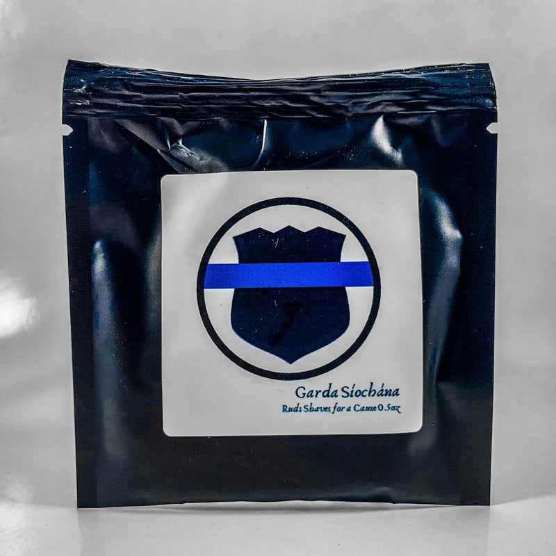 Garda Siochana: a Ruds Shave Soap for a Cause Shaving Soap Murphy and McNeil Store 0.5oz Sample Pouch 