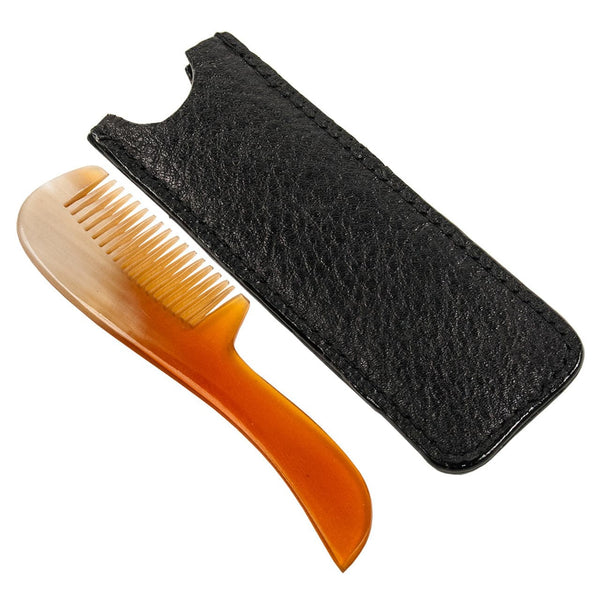Genuine Ox Horn Mustache Comb (MUSTCMB) - by Parker Shaving Grooming Tools Murphy and McNeil Store 