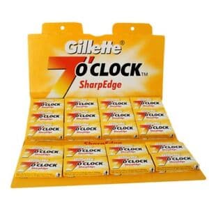 Gillette 7 O'Clock SharpEdge (Yellow) Razor Blades (100 count) Razor Blades Murphy and McNeil Store 