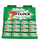 Gillette 7 O'Clock Super Stainless (Green) Razor Blades (100 count) Razor Blades Murphy and McNeil Store 