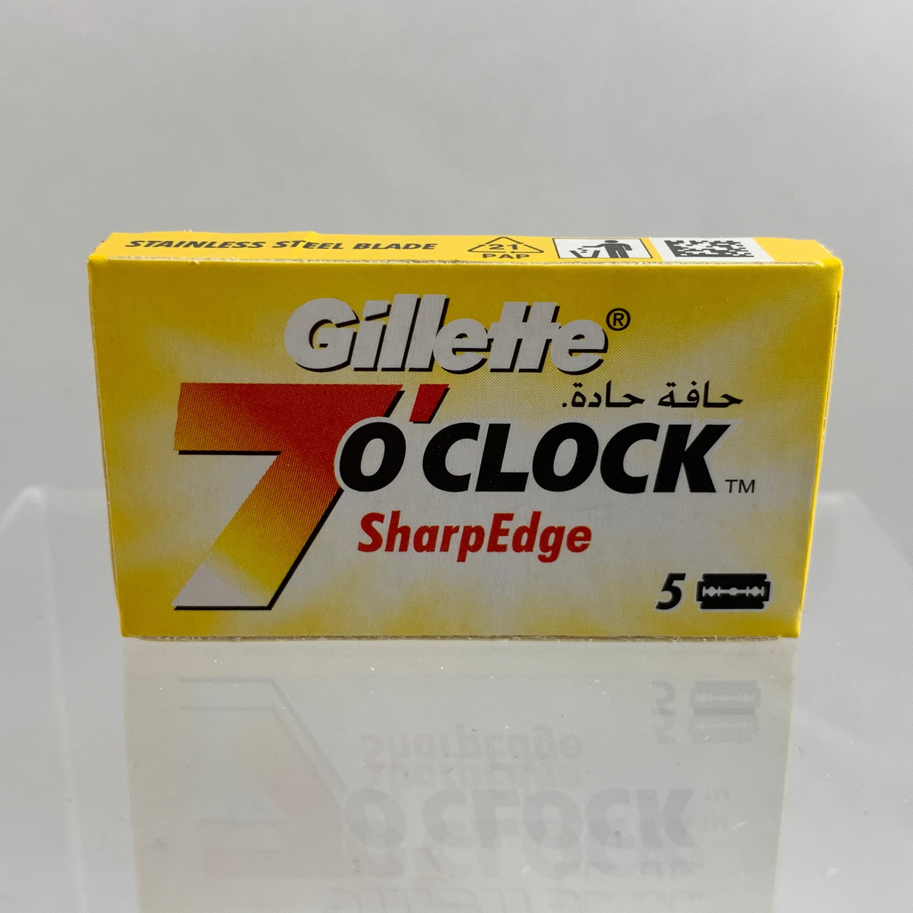 Gillette 7 O'Clock SharpEdge (Yellow) Razor Blades (5 count)