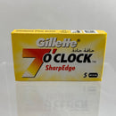 Gillette 7 O'Clock SharpEdge (Yellow) Razor Blades (5 count) Razor Blades Murphy and McNeil Store 