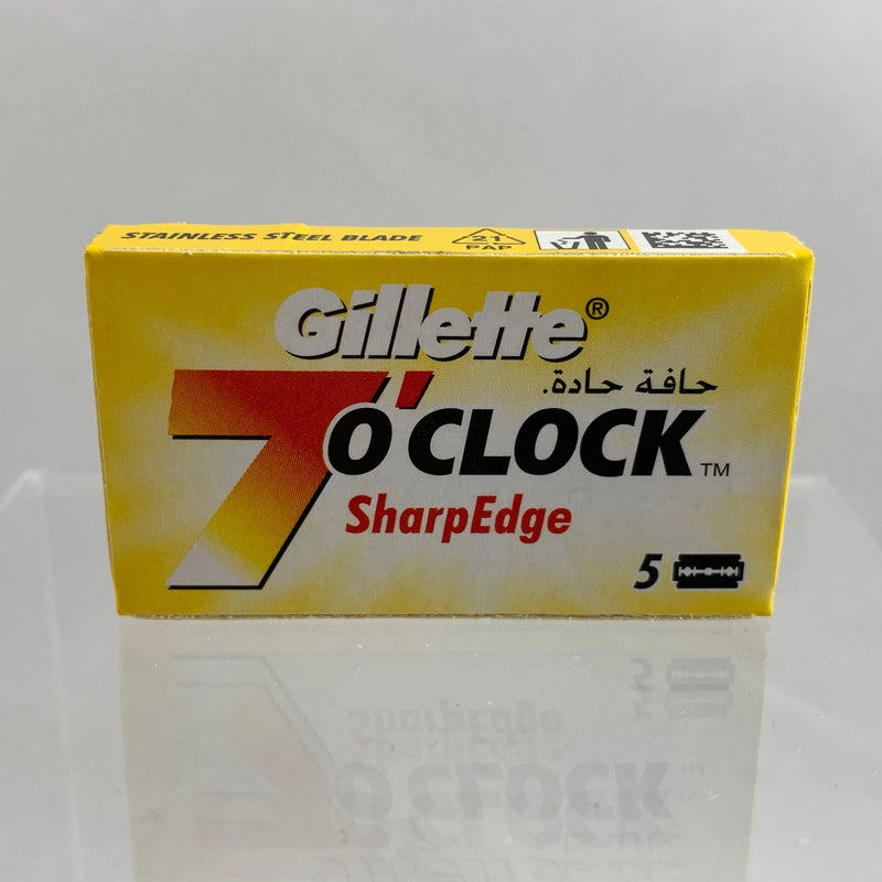 Gillette 7 O'Clock SharpEdge (Yellow) Razor Blades (5 count) Razor Blades Murphy and McNeil Store 