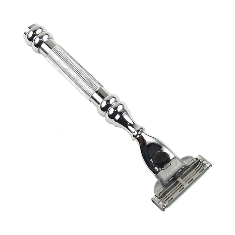 Heavyweight Chrome Handle Mach 3 Compatible Razor (43R) - by Parker Shaving Cartridge Razor Murphy and McNeil Store 