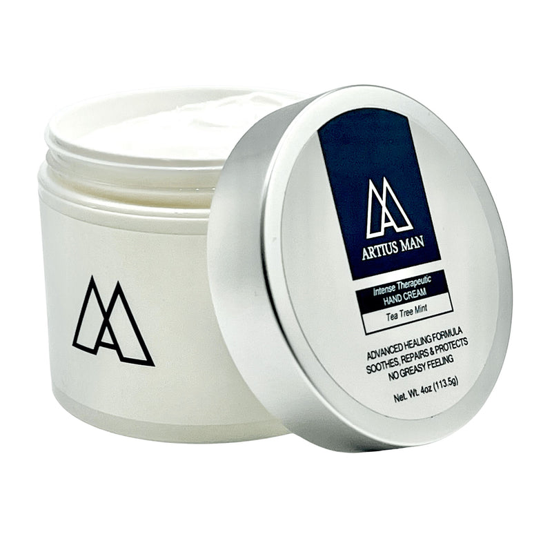 Intense Therapeutic Hand Cream For Men - Tea Tree Mint Lotion Artius Man 