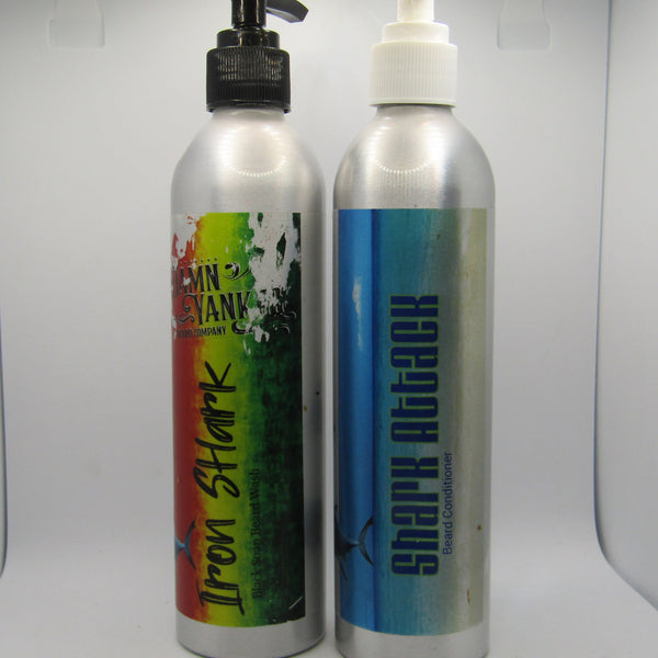 Iron Shake + Shark Attack Beard Wash and Conditioner - by Damn Yankee Beard Co (Pre-Owned) Beard Washes & Conditioners Murphy & McNeil Pre-Owned Shaving 