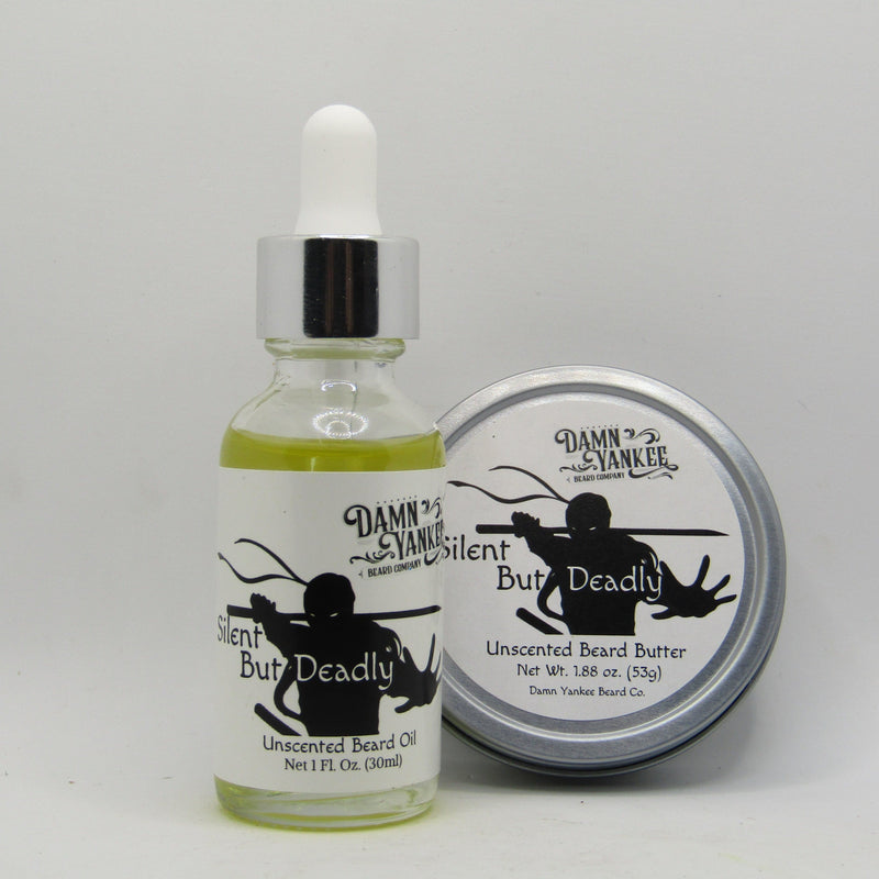 Silent But Deadly Beard Butter and Oil - by Damn Yankee Beard Company (Pre-Owned) Beard Butter & Oil Bundle Murphy & McNeil Pre-Owned Shaving 