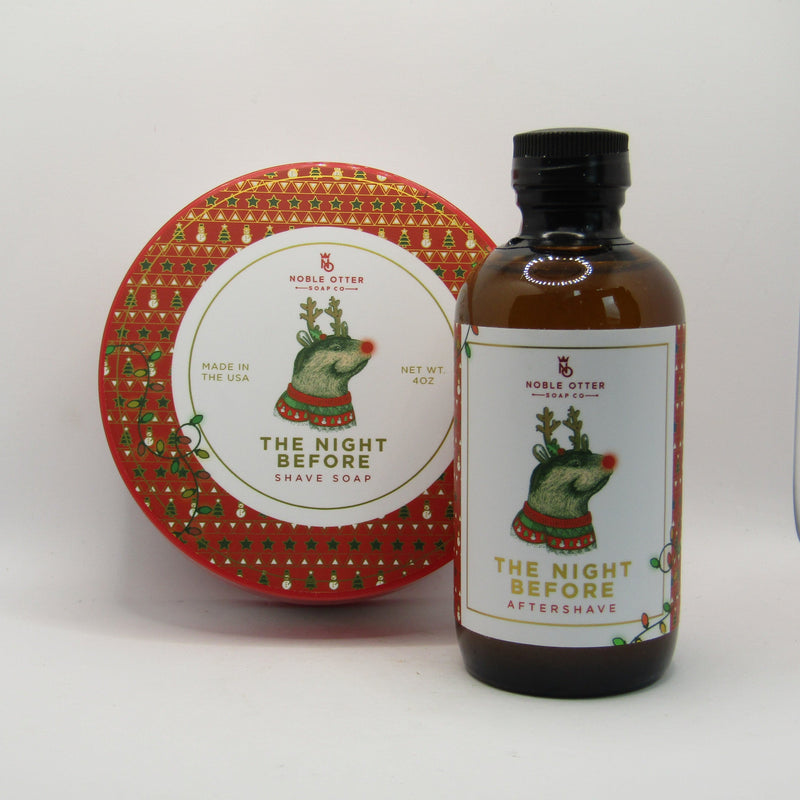 The Night Before Shaving Soap and Aftershave Splash - by Noble Otter (Pre-Owned) Soap and Aftershave Bundle Murphy & McNeil Pre-Owned Shaving 