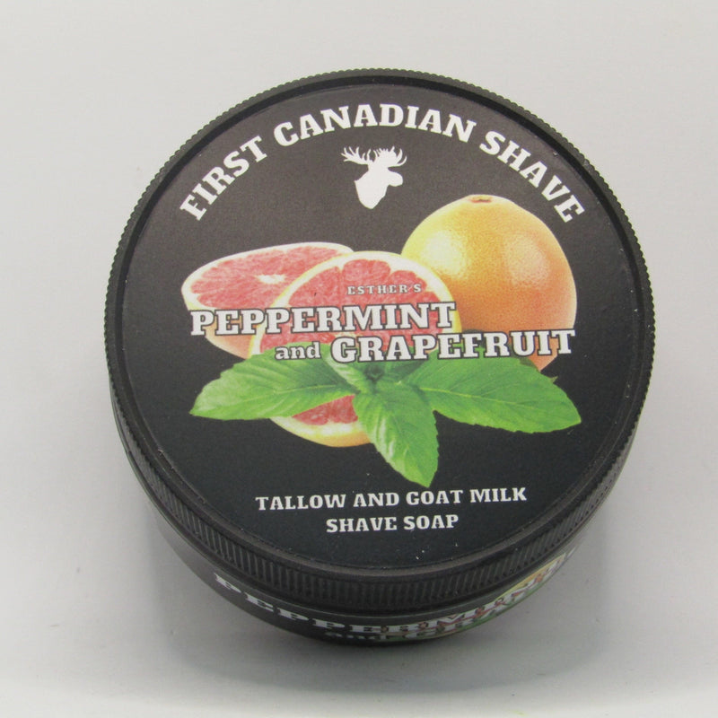 Peppermint and Grapefruit Shaving Soap - by First Canadian Shave (Pre-Owned) Shaving Soap Murphy & McNeil Pre-Owned Shaving 