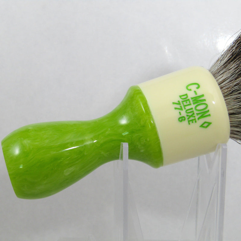 C-MON 77-6 Cream/Green Shaving Brush (28mm 2-Band) - by Heritage Collection (Pre-Owned) Shaving Brush Murphy & McNeil Pre-Owned Shaving 