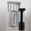 Supply Single Edge Safety Razor 2.0 (Alloy - Gunmetal) with Stand (Pre-Owned) Safety Razor Murphy & McNeil Pre-Owned Shaving 
