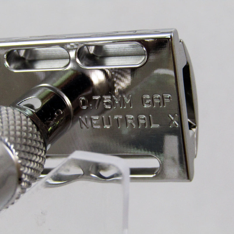 No75 Polished Stainless Steel Safety Razor - by Hair Cut & Shave Co (Pre-Owned) Safety Razor Murphy & McNeil Pre-Owned Shaving 