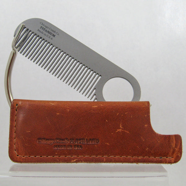 Chicago Comb Company Model #2 Titanium Pocket Comb (Pre-Owned) Grooming Tools Murphy & McNeil Pre-Owned Shaving 