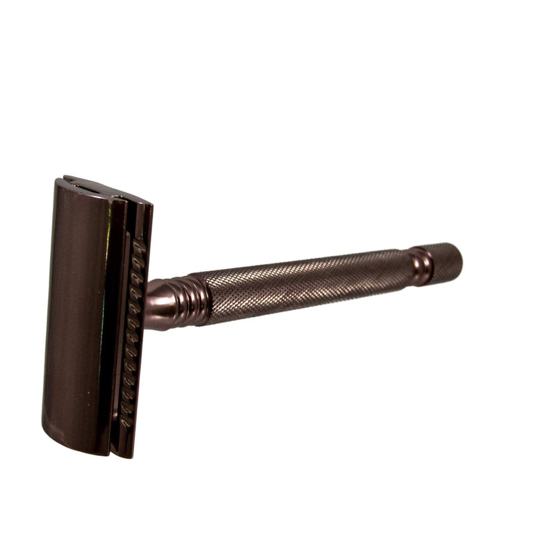 Double-Edge Safety Razor (SS01-Chocolate) - by Pearl Shaving Safety Razor Murphy and McNeil Store 