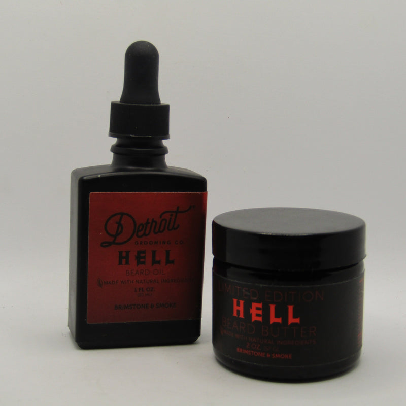 Hell Beard Butter and Oil - by Detroit Grooming Co. (Pre-Owned) Beard Butter & Oil Bundle Murphy & McNeil Pre-Owned Shaving 