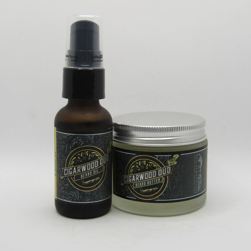 Cigarwood Oud Beard Butter and Oil- by Renewed Man (Pre-Owned) Beard Butter & Oil Bundle Murphy & McNeil Pre-Owned Shaving 