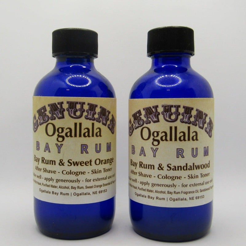 Pair of Bay Rum Aftershave Splashes - by Genuine Ogallala (Pre-Owned) Aftershave Murphy & McNeil Pre-Owned Shaving 
