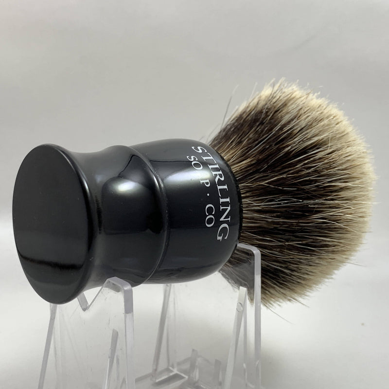 Stirling Soap Co Shaving Brush with Badger Knot (Pre-Owned - Black or White) Shaving Brush Murphy & McNeil Pre-Owned Shaving 