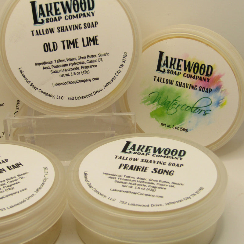Lakewood Soap Co. Sample Shaving Soap Lot (5 x 1.5oz) - by Lakewood Soap Co (Pre-Owned) Shaving Soap Murphy & McNeil Pre-Owned Shaving 