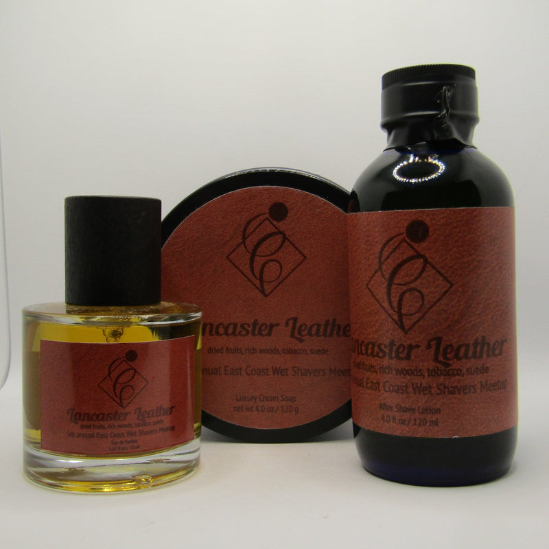 Lancaster Leather Shaving Soap, Splash, and EDP - by Catie's Bubbles (Pre-Owned) Soap and Aftershave Bundle Murphy & McNeil Pre-Owned Shaving 