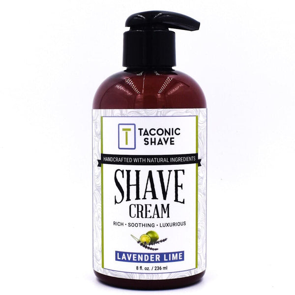 Lavender Lime Shave Cream - by Taconic Shave (8oz Pump) Shaving Cream Murphy and McNeil Store 