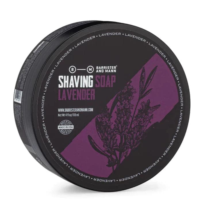 Lavender Shaving Soap (Omnibus Base) - by Barrister and Mann Shaving Soap Murphy and McNeil Store 
