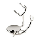 Low Profile Razor and Brush Stand (Chrome) for both Safety & Straight Razors (USS3) - by Parker Shaving Shaving Stands Murphy and McNeil Store 