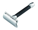 Merkur 30B Double Edge Safety Razor, Straight Cut, Chrome, Black Handle Safety Razor Murphy and McNeil Store 