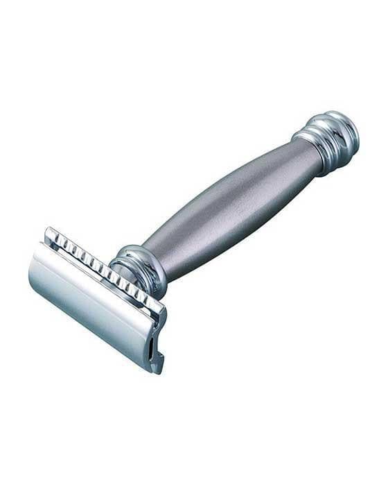Merkur 43M Double Edge Safety Razor, Straight Cut, Extra Long Stainless Steel Handle Safety Razor Murphy and McNeil Store 
