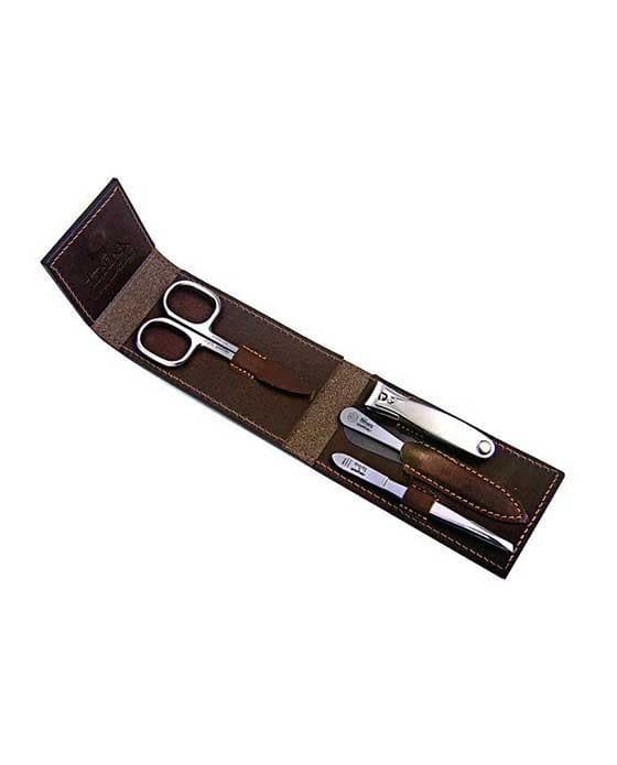 Niegeloh Havana S 4pc Manicure Set In High Quality Leather Case Grooming Tools Murphy and McNeil Store 