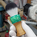 Hybrid Shaving Brush, Traditional Wet Shave, Care Package for Him Shaving Brush KnotsAndFibers 