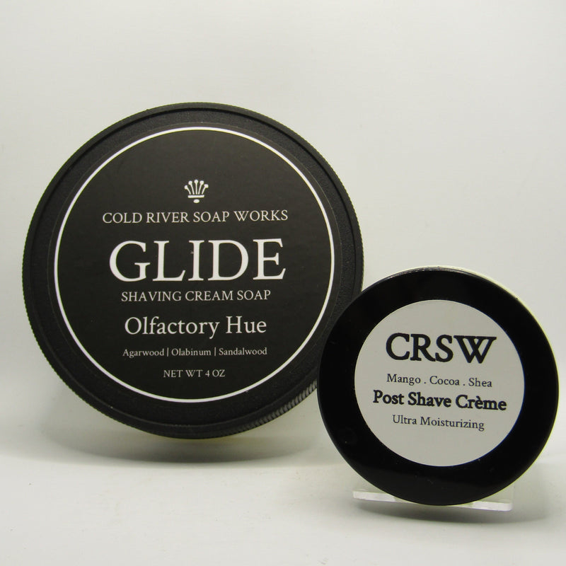 Olfactory Hue (Glide) Shaving Soap and Balm - by Cold River Soap Works (Pre-Owned) Soap and Aftershave Bundle Murphy & McNeil Pre-Owned Shaving 